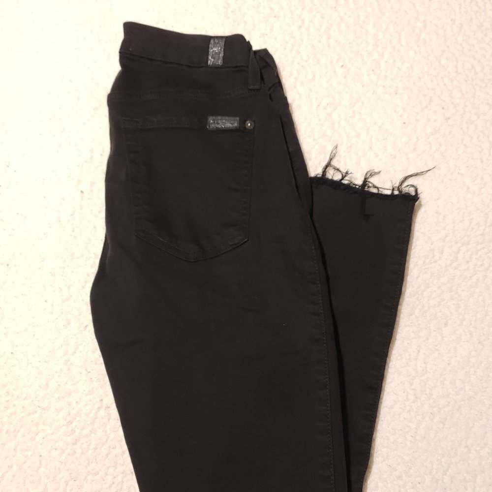 7 for all mankind b(air) skinny black